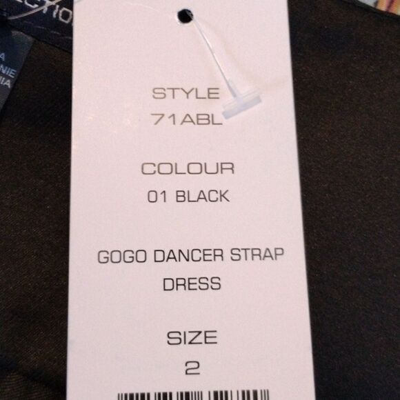 NWT French Connection Black Satin Dress - Picture 8 of 9